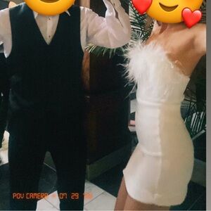 Revolve mini white dress